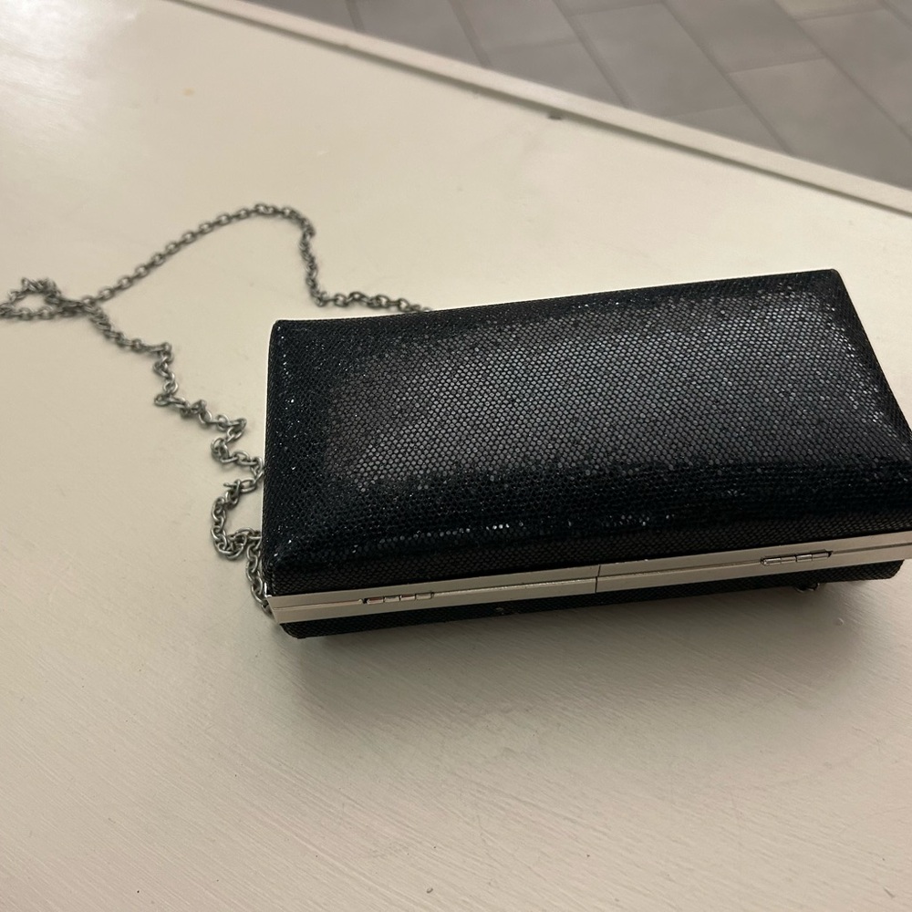 Clutch Black Bow Clutch A Touch of Nina perfect condition